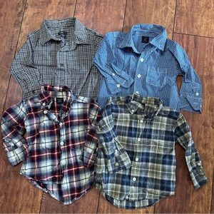 12-18 month Baby Gap long sleeve button down shirt bundle